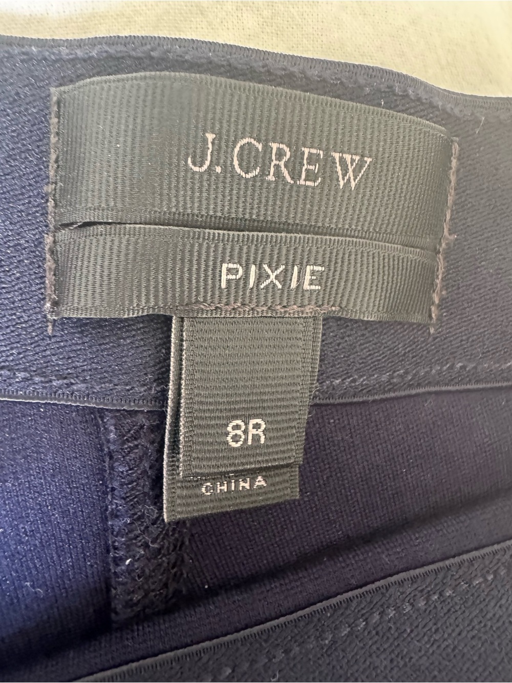 J. Crew Pixie Ankle Pants in Dark Navy